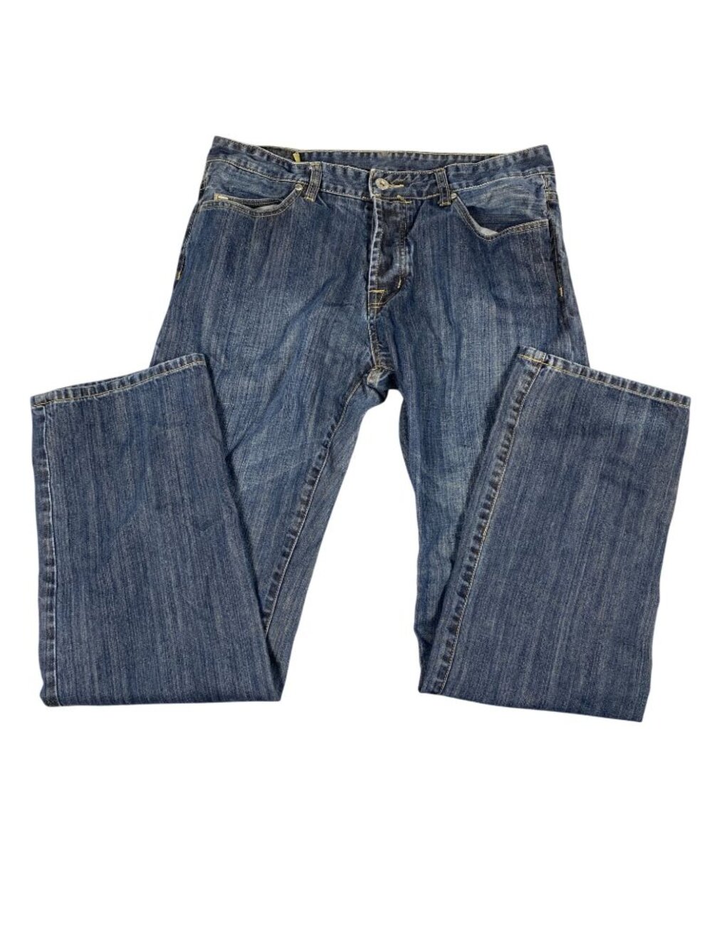 Zoo York Mens Straight Leg Blue Denim Jeans Size 34 Casual Wear Streetwear